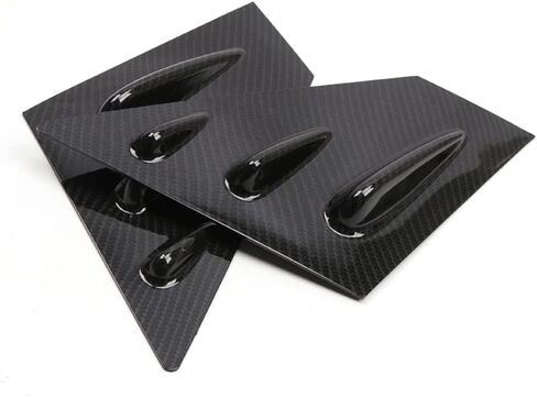 Front Side Window Louvers Compatible with Subaru WRX STi 2015-2021, Air Vent Scoop Shades Cover Blinds (Carbon Fiber Pattern, Front Side) in Saudi Arabia