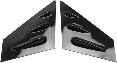 Front Side Window Louvers Compatible with Subaru WRX STi 2015-2021, Air Vent Scoop Shades Cover Blinds (Carbon Fiber Pattern, Front Side) in Saudi Arabia