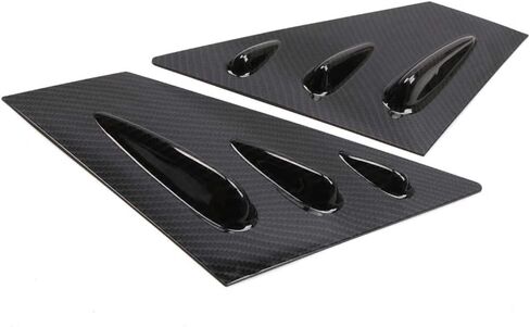 Front Side Window Louvers Compatible with Subaru WRX STi 2015-2021, Air Vent Scoop Shades Cover Blinds (Carbon Fiber Pattern, Front Side) in Saudi Arabia