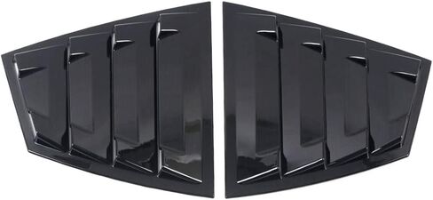Front Side Window Louvers Compatible with Subaru WRX STi 2015-2021, Air Vent Scoop Shades Cover Blinds (Carbon Fiber Pattern, Front Side) in Saudi Arabia