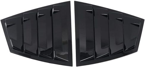 Front Side Window Louvers Compatible with Subaru WRX STi 2015-2021, Air Vent Scoop Shades Cover Blinds (Carbon Fiber Pattern, Front Side) in Saudi Arabia
