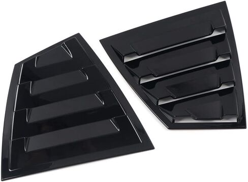 Front Side Window Louvers Compatible with Subaru WRX STi 2015-2021, Air Vent Scoop Shades Cover Blinds (Carbon Fiber Pattern, Front Side) in Saudi Arabia