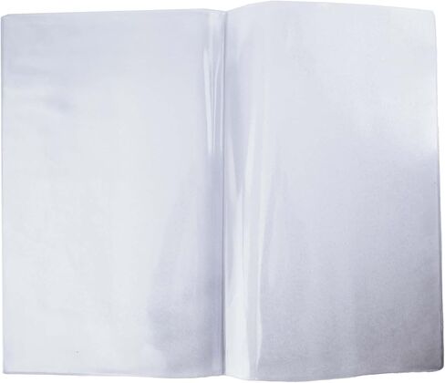 Risch Double-Sided All Clear Vinyl Menu Cover, Two-Sided 4 View Folding Menu Booklet, Slip in Side-Loading Cover, Wipeable, Reusable, 8.5" x 11", 12-Gauge, Pack of 24 in Saudi Arabia
