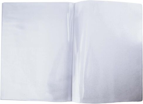 Risch Double-Sided All Clear Vinyl Menu Cover, Two-Sided 4 View Folding Menu Booklet, Slip in Side-Loading Cover, Wipeable, Reusable, 8.5" x 11", 12-Gauge, Pack of 24 in Saudi Arabia
