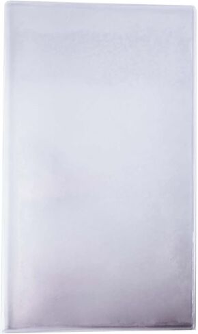 Risch Double-Sided All Clear Vinyl Menu Cover, Two-Sided 4 View Folding Menu Booklet, Slip in Side-Loading Cover, Wipeable, Reusable, 8.5" x 11", 12-Gauge, Pack of 24 in Saudi Arabia