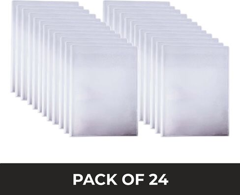 Risch Double-Sided All Clear Vinyl Menu Cover, Two-Sided 4 View Folding Menu Booklet, Slip in Side-Loading Cover, Wipeable, Reusable, 8.5" x 11", 12-Gauge, Pack of 24 in Saudi Arabia