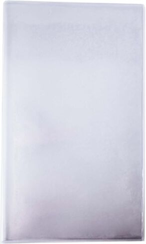 Risch Double-Sided All Clear Vinyl Menu Cover, Two-Sided 4 View Folding Menu Booklet, Slip in Side-Loading Cover, Wipeable, Reusable, 8.5" x 11", 12-Gauge, Pack of 24 in Saudi Arabia