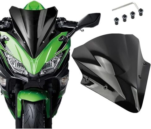 New for Kawasaki Ninja 650 ER6F EX650 2017 2018 2019 Windshield Windscreen Replacement Repair Part Come with Screws in Saudi Arabia