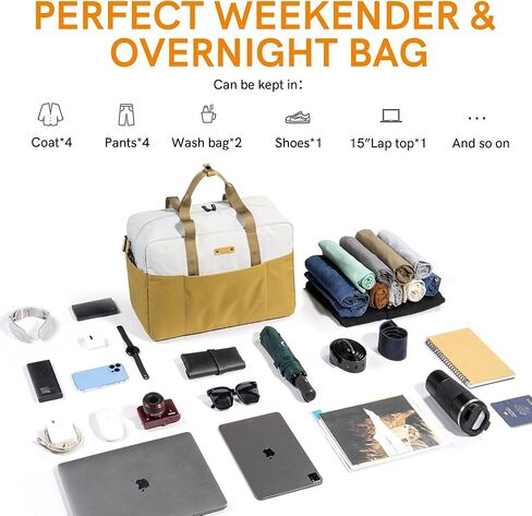 Gym Bag Travel Duffle Bag - Sports Weekender Bags for Women Men, Heavy Duty Overnight Carry On Bag for Airplanes Durable Workout Shoulder Labor Bag with Luggage Handle in Kuwait