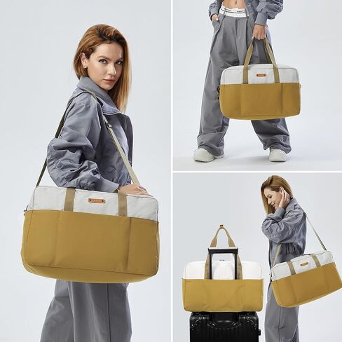 Gym Bag Travel Duffle Bag - Sports Weekender Bags for Women Men, Heavy Duty Overnight Carry On Bag for Airplanes Durable Workout Shoulder Labor Bag with Luggage Handle in Kuwait