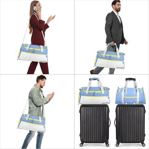 Gym Duffel Bag for Women and Men, Small for Sports, Gyms and Weekend Getaway, Waterproof Swimming Yoga Bags With Shoes Compartment and Wet Pocket in Saudi Arabia