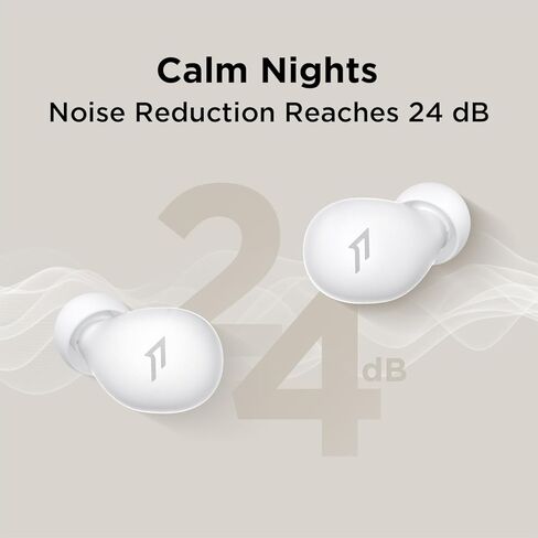 سماعات أذن 1MORE Z30 Sleep للنوم الجانبي، سماعات رأس صغيرة للنوم، سماعات أذن مريحة لإلغاء الضوضاء، بلوتوث 5.3، ضوضاء بيضاء مدمجة، 5 مؤقتات إيقاف تلقائي، وقت تشغيل 32 ساعة، سماعات أذن للنوم غير مرئية in Kuwait
