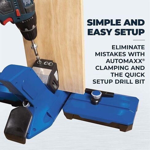 Kreg KPHJ720PRO-21 - Kreg Pocket-Hole Jig 720PRO with 3" Automaxx Clamp & Screws - Easy Clamping & Adjusting - For Materials 1/2" to 1 1/2" Thick in Saudi Arabia