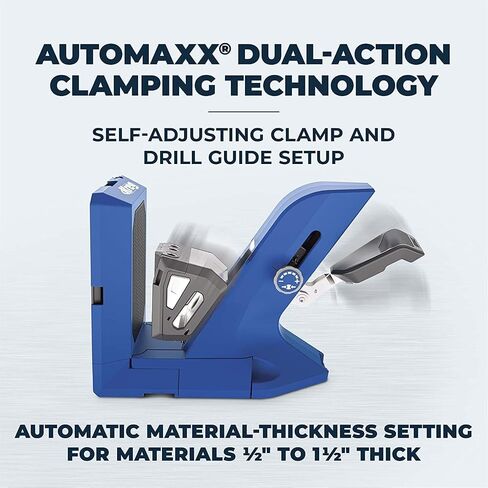 Kreg KPHJ720PRO-21 - Kreg Pocket-Hole Jig 720PRO with 3" Automaxx Clamp & Screws - Easy Clamping & Adjusting - For Materials 1/2" to 1 1/2" Thick in Saudi Arabia