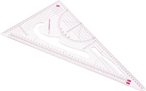 3pcs Clothing Patterning Ruler Sew French Curve Ruler Metric Shaped Plastic Sewing Tools Include Curve Ruler Triangular Ruler Tracing Wheel for Beginners Tailors Designers (3pcs) in Saudi Arabia