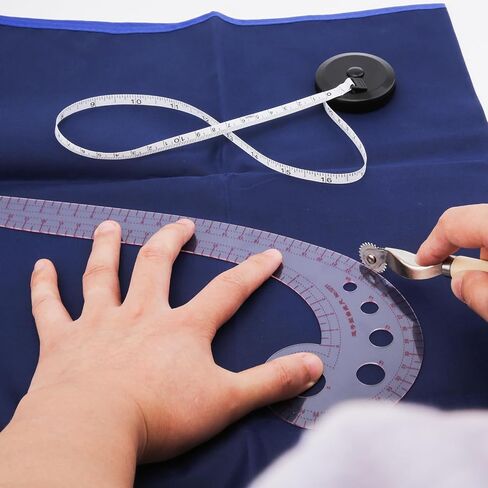 3pcs Clothing Patterning Ruler Sew French Curve Ruler Metric Shaped Plastic Sewing Tools Include Curve Ruler Triangular Ruler Tracing Wheel for Beginners Tailors Designers (3pcs) in Saudi Arabia