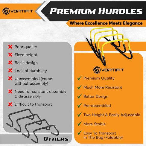 Agility Training Equipment Set - Soccer Football Basketball Training Equipment, Agility Hurdles and Ladder Speed Training Kit, Kids Workout Equipment Set. in Saudi Arabia