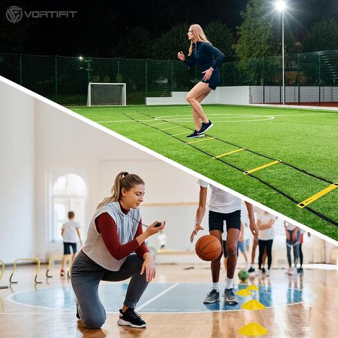 Agility Training Equipment Set - Soccer Football Basketball Training Equipment, Agility Hurdles and Ladder Speed Training Kit, Kids Workout Equipment Set. in Saudi Arabia