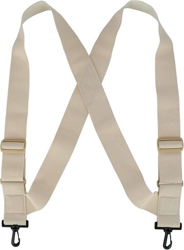 CTM® Elastic TSA Compliant Side Clip Suspenders with Swivel Hook Ends in Saudi Arabia