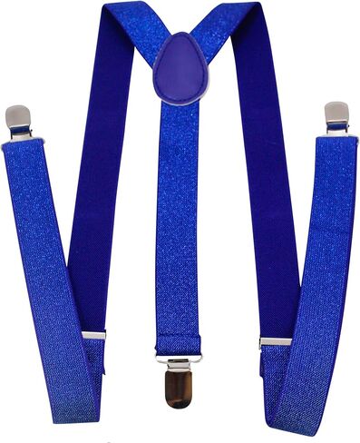 2BU MENS WOMENS FASHION GLITTER SPARKLE SUSPENDERS in Saudi Arabia