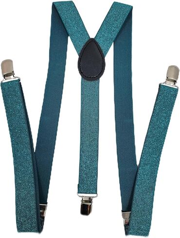 2BU MENS WOMENS FASHION GLITTER SPARKLE SUSPENDERS in Saudi Arabia