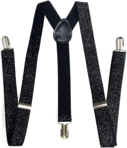 2BU MENS WOMENS FASHION GLITTER SPARKLE SUSPENDERS in Saudi Arabia