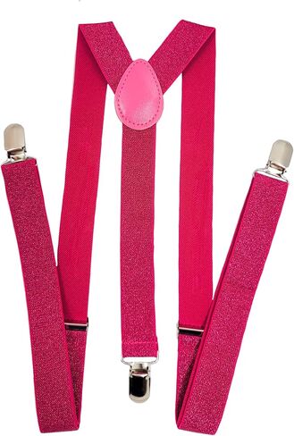 2BU MENS WOMENS FASHION GLITTER SPARKLE SUSPENDERS in Saudi Arabia