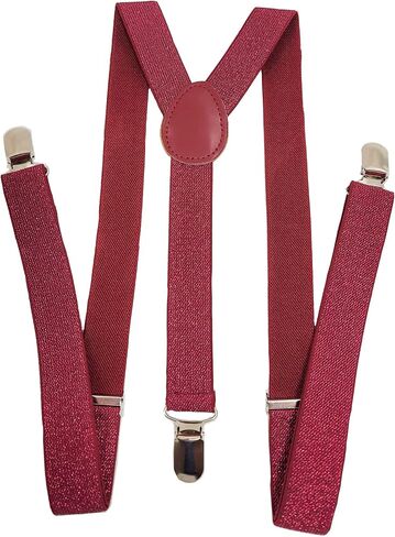 2BU MENS WOMENS FASHION GLITTER SPARKLE SUSPENDERS in Saudi Arabia