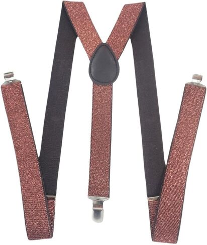 2BU MENS WOMENS FASHION GLITTER SPARKLE SUSPENDERS in Saudi Arabia