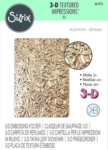 Sizzix Christmas 3D Embossing Folder Folder Holly in Saudi Arabia