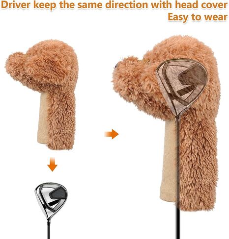Bozily Golf Covers Doodle Headcovers, Labradoodle/Golden Doodle Dog Golf Club Head Covers, Adorable & Soft Golf Club Protector in Saudi Arabia