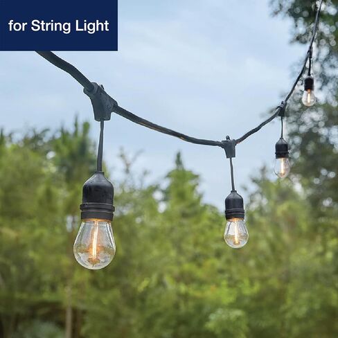FLSNT 30 حزمة LED S14 لمبات بديلة لسلسلة الضوء، مصابيح LED خارجية، قاعدة E26، 2200K أبيض دافئ، غير قابل للتعتيم in Saudi Arabia