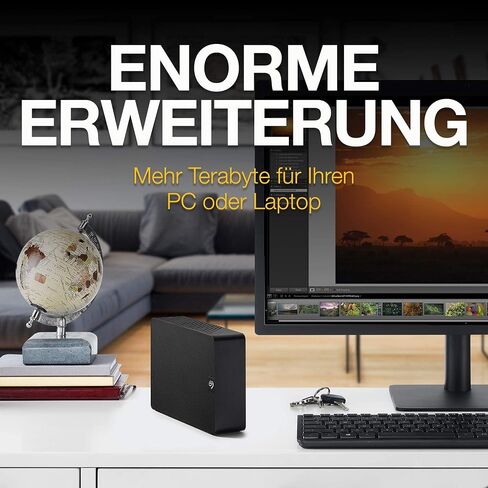 Seagate Expansion Desktop STKP14000400 محرك الأقراص الصلبة الخارجي 14 تيرابايت 3.5 بوصة USB 3.0 للكمبيوتر الشخصي والكمبيوتر المحمول مع خدمة الإنقاذ لمدة عامين in Saudi Arabia