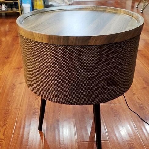 Flushbay Speaker Grill Cloth Speaker Fabric Protective Dustproof Mesh Cloth Stereo Fabric Replacement for Home Stage Speakers, Media Cabinet, KTV Box (Black-Brown) in Saudi Arabia