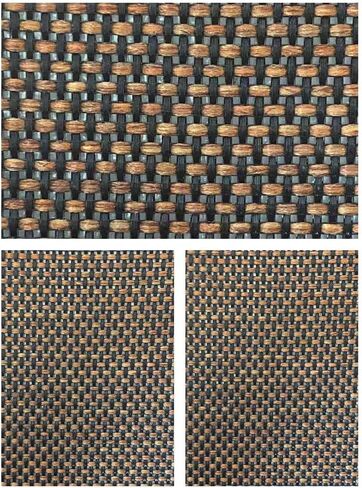 Flushbay Speaker Grill Cloth Speaker Fabric Protective Dustproof Mesh Cloth Stereo Fabric Replacement for Home Stage Speakers, Media Cabinet, KTV Box (Black-Brown) in Saudi Arabia