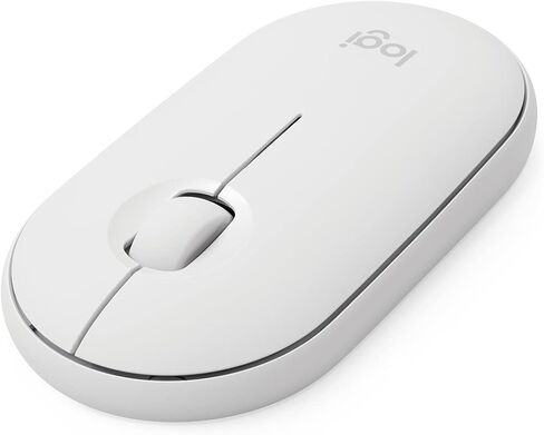 لوجيتك بيبل i345 ماوس بلوتوث لاسلكي للايباد - اوف وايت، 4.2 بوصة × 2.3 بوصة × 1 بوصة in Kuwait