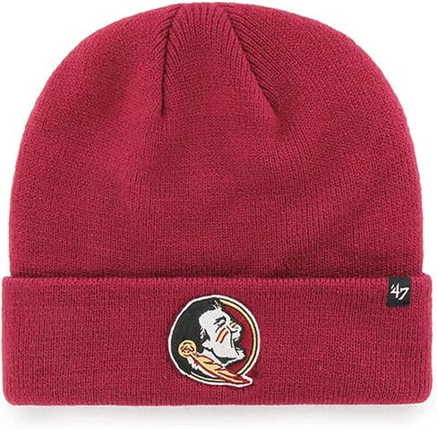 47 FSU Beanie (Florida State Seminoles) قبعة شتوية محبوكة للرجال والنساء، أحمر كاردينال، مقاس واحد in Saudi Arabia