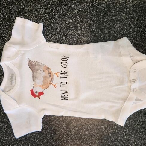 دجاج - ملابس للأطفال الأولاد والبنات ملابس أطفال رضع، قطعة واحدة لطيفة للأطفال، قطعة واحدة من ملابس الأطفال المضحكة لحديثي الولادة 0-3M بأكمام قصيرة in Kuwait