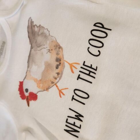 دجاج - ملابس للأطفال الأولاد والبنات ملابس أطفال رضع، قطعة واحدة لطيفة للأطفال، قطعة واحدة من ملابس الأطفال المضحكة لحديثي الولادة 0-3M بأكمام قصيرة in Kuwait