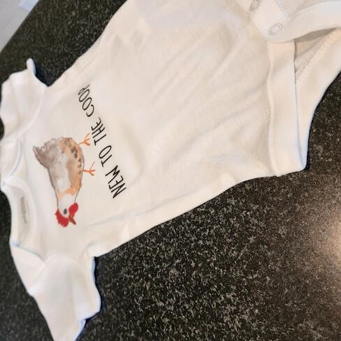 دجاج - ملابس للأطفال الأولاد والبنات ملابس أطفال رضع، قطعة واحدة لطيفة للأطفال، قطعة واحدة من ملابس الأطفال المضحكة لحديثي الولادة 0-3M بأكمام قصيرة in Kuwait