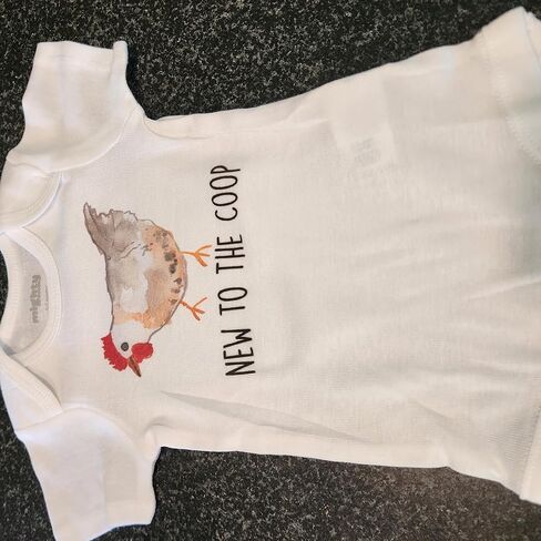 دجاج - ملابس للأطفال الأولاد والبنات ملابس أطفال رضع، قطعة واحدة لطيفة للأطفال، قطعة واحدة من ملابس الأطفال المضحكة لحديثي الولادة 0-3M بأكمام قصيرة in Kuwait