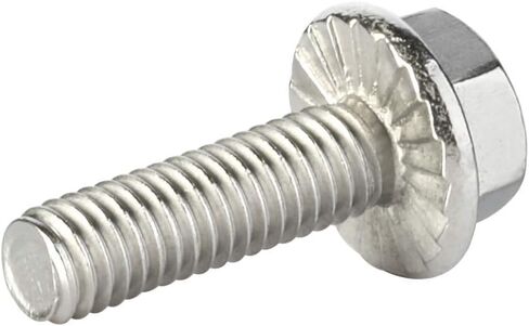 M6 × 8 مم براغي سداسية ذات حواف ذات رأس سداسي، ستانلس ستيل A2، DIN 6921، 15 قطعة in Kuwait