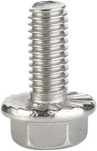 M6 × 8 مم براغي سداسية ذات حواف ذات رأس سداسي، ستانلس ستيل A2، DIN 6921، 15 قطعة in Kuwait