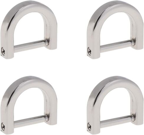 Artibetter D-Rings Screw in Shackle Horseshoe U Shape D Ring DIY Leather Craft Purse Keychain Accessories for Strap 4 pcs in Saudi Arabia