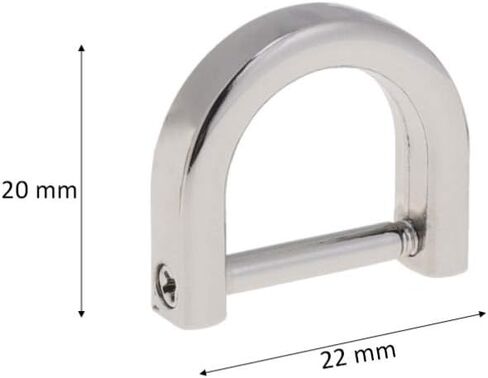 Artibetter D-Rings Screw in Shackle Horseshoe U Shape D Ring DIY Leather Craft Purse Keychain Accessories for Strap 4 pcs in Saudi Arabia
