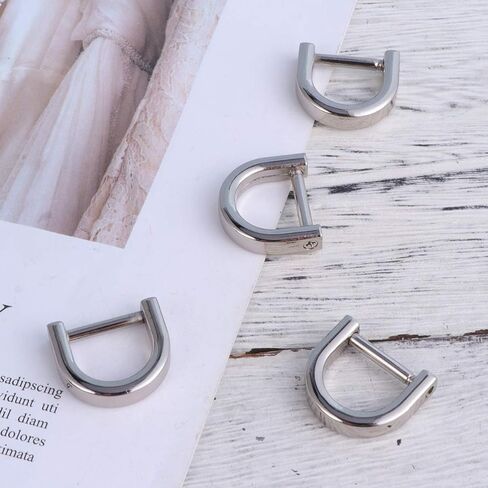Artibetter D-Rings Screw in Shackle Horseshoe U Shape D Ring DIY Leather Craft Purse Keychain Accessories for Strap 4 pcs in Saudi Arabia