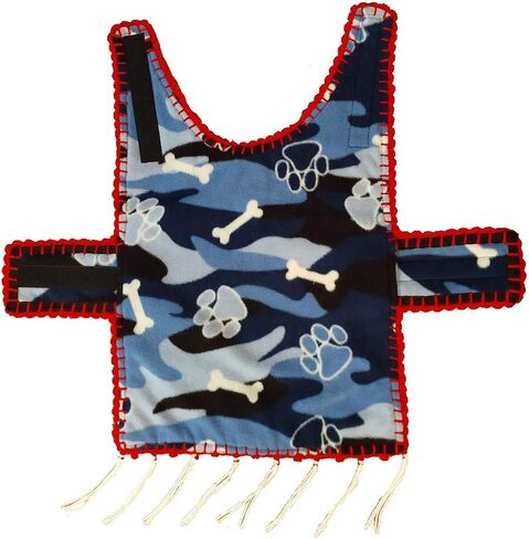 Handmade Dog Poncho - Reversible Poncho from Mexican Serape - Pet Costume – Sweater (Small, Black) in Saudi Arabia
