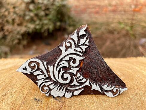 Wooden Block Stamp Bird Wood Block Art Decorative Handcarved, Clay Potter Craft Scrapbook Stamps, DIY Fabric Print, Textile Paper Clay Pottery Block, Textile Printing, Handmade Wooden, Garden Decore in Saudi Arabia
