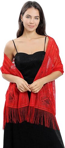 Shawls and Wraps for Evening Dresses Lace Scarfs for Women Pashmina Wedding Formal Shawl in Saudi Arabia