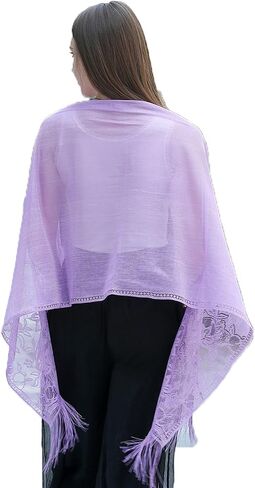 Shawls and Wraps for Evening Dresses Lace Scarfs for Women Pashmina Wedding Formal Shawl in Saudi Arabia